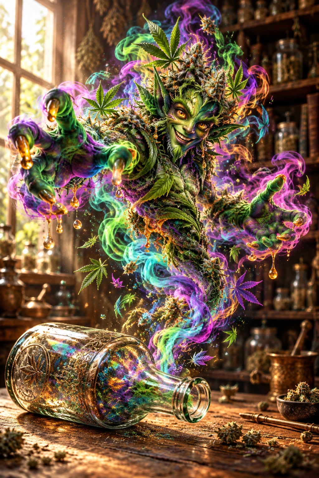 Cannabis Bottle Spirit