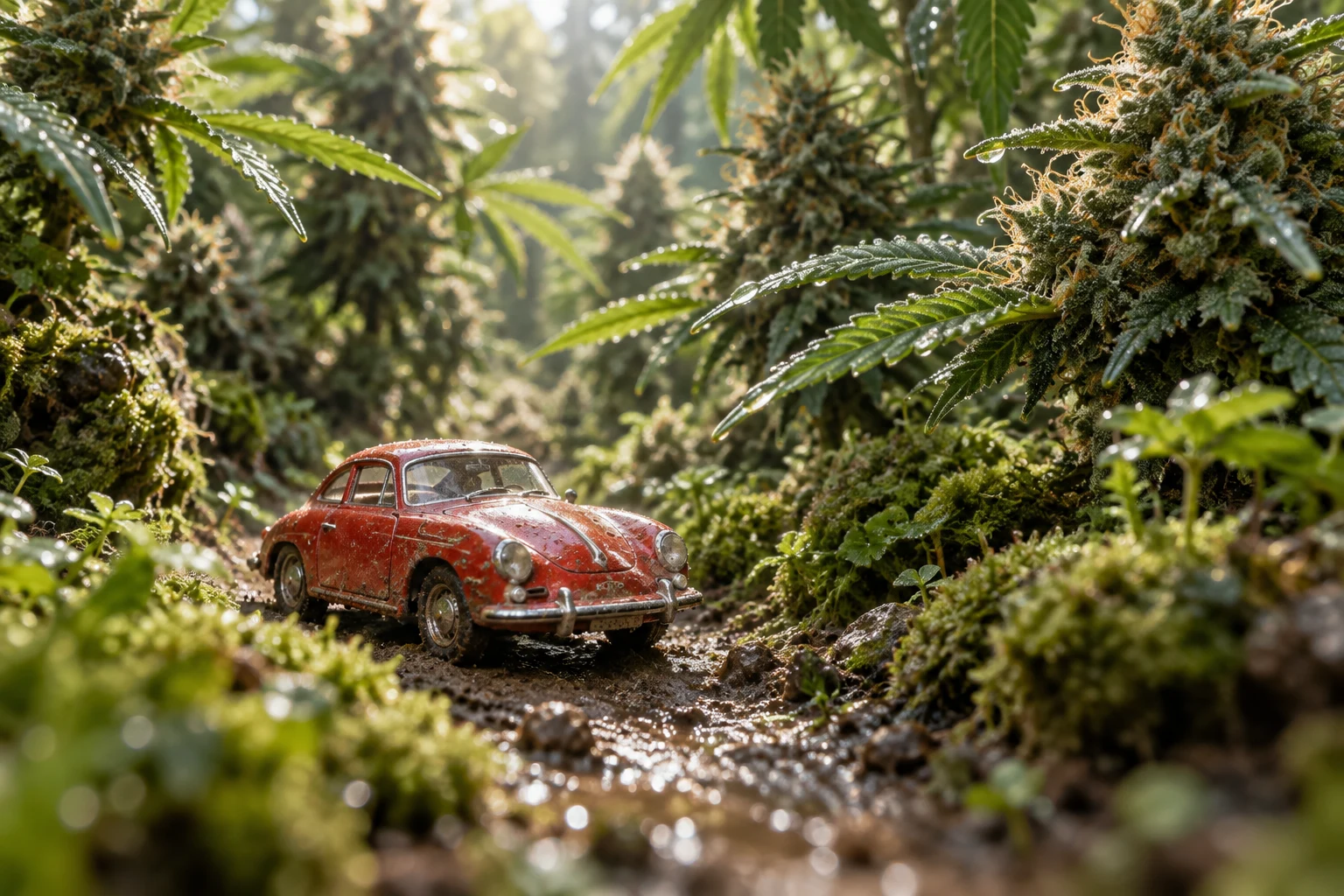 Red Toy Car Macro
