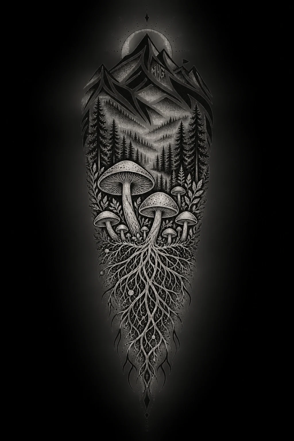 Tribal Mycelium Mountain